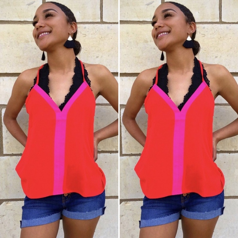 Vibrant Contrast Cami Tank
